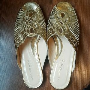 💲VIA SPIGA ITALIAN SIZE 7.5 SLIDES SHOES